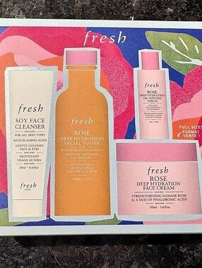 Fresh Rose Deep Hydration Routine Set – Brand New in Box